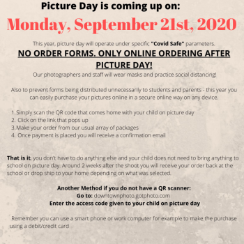 picture day informational flyer